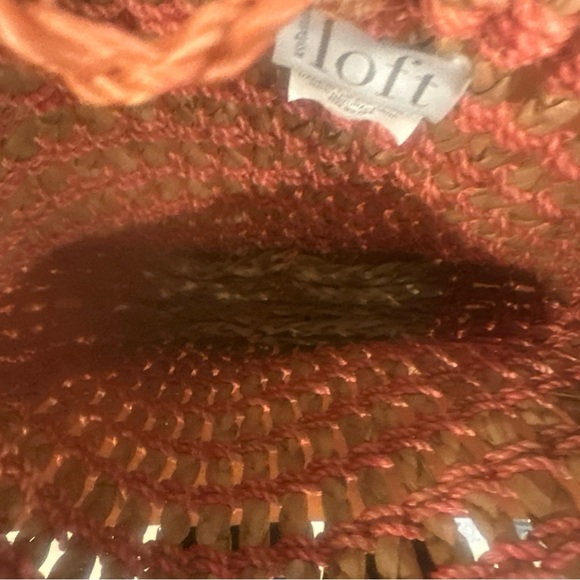 Straw Raffia Small Tote Spring Summer Ann Taylor Loft - Picture 7 of 10